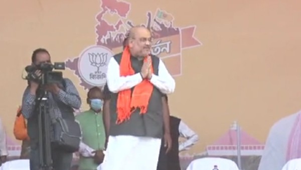 দিলীপ ঘোষ, শুভেন্দু অধিকারীদের পর ভাষণ অমিত শাহের