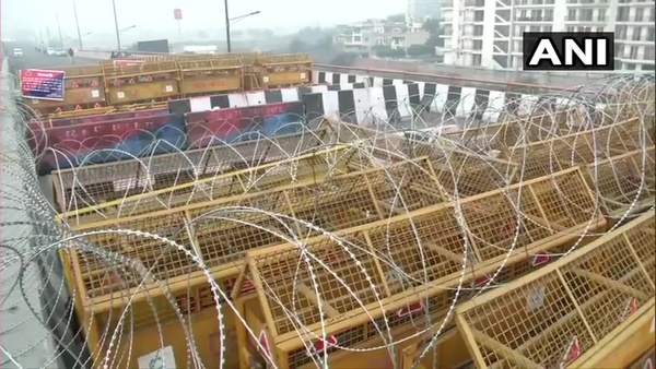  দিল্লি সীমান্তে ব্যারিকেড