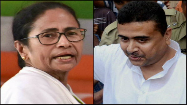 শুভেন্দুর মুখে চওড়া হাসি দেখে মমতাকে কটাক্ষ শুভেন্দুর মুখে চওড়া হাসি দেখে মমতাকে কটাক্ষ