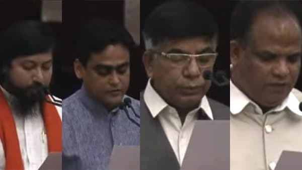 কে কোন ভাষায় পাঠ করেছেন শপথ বাক্য?