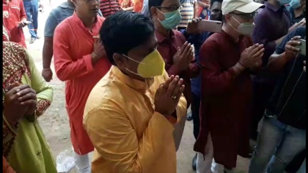 নিজের এলাকায় সুকান্ত মজুমদার