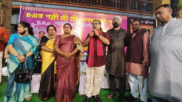 শুভেন্দু অধিকারীর বাড়ির কাছেই বিজেপি নেতার পুজো