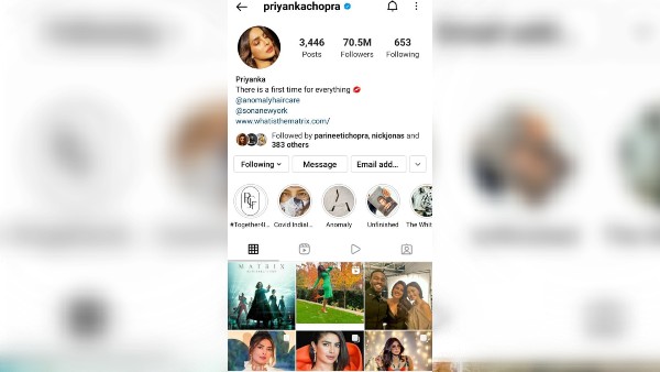 জোনাস নেই প্রিয়াঙ্কার নামে