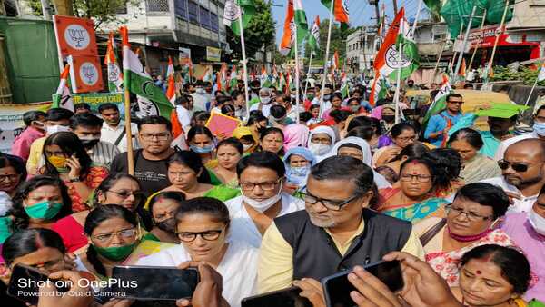 দল বেধে মনোনয়ন জমা দিলেও শেষ রক্ষা হল না তৃণমূলের দল বেধে মনোনয়ন জমা দিলেও শেষ রক্ষা হল না তৃণমূলের