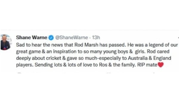 গভীর শোকে আছন্ন ছিলেন ওয়ার্ন গভীর শোকে আছন্ন ছিলেন ওয়ার্ন