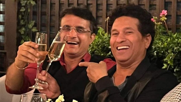 সৌরভের জন্মদিনে স্ত্রী অঞ্জলিকে নিয়ে উপস্থিত ছিলেন সচিন তেন্ডুলকর: