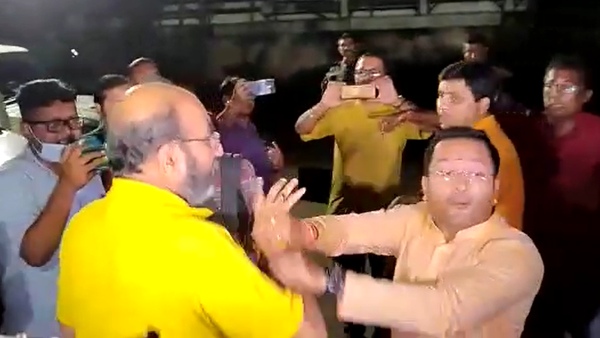 সকাল থেকে অনুষ্ঠান ছিলেন রাজ্য নেতারা