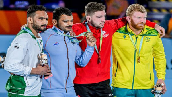 কুস্তিতে তৃতীয় সোনা 