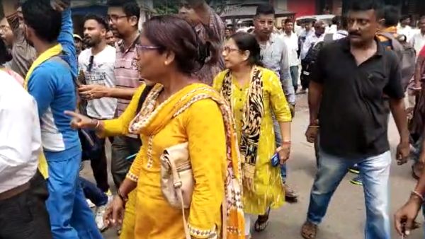 আসানসোলে বিক্ষোভ