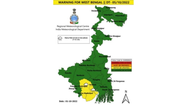  কলকাতার জন্য পূর্বাভাস