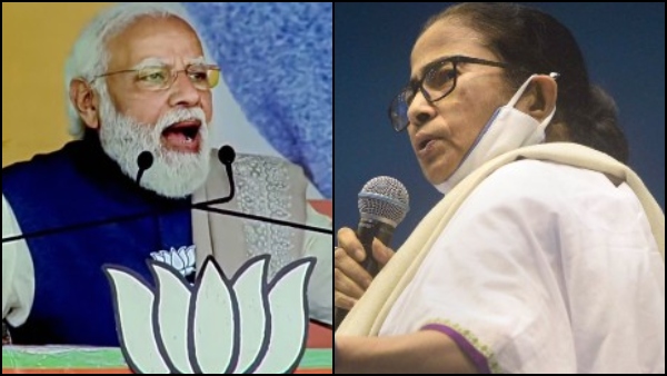 মোদীর মুখোমুখি মমতা বন্দ্যোপাধ্যায় মোদীর মুখোমুখি মমতা বন্দ্যোপাধ্যায়