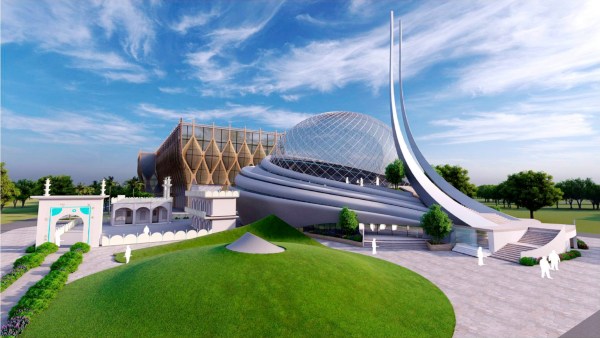 সরযু নদীর ওপারে মসজিদ