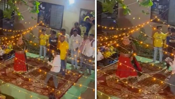 কয়েকজন নর্তকীকে নাচতে দেখা যাচ্ছে 