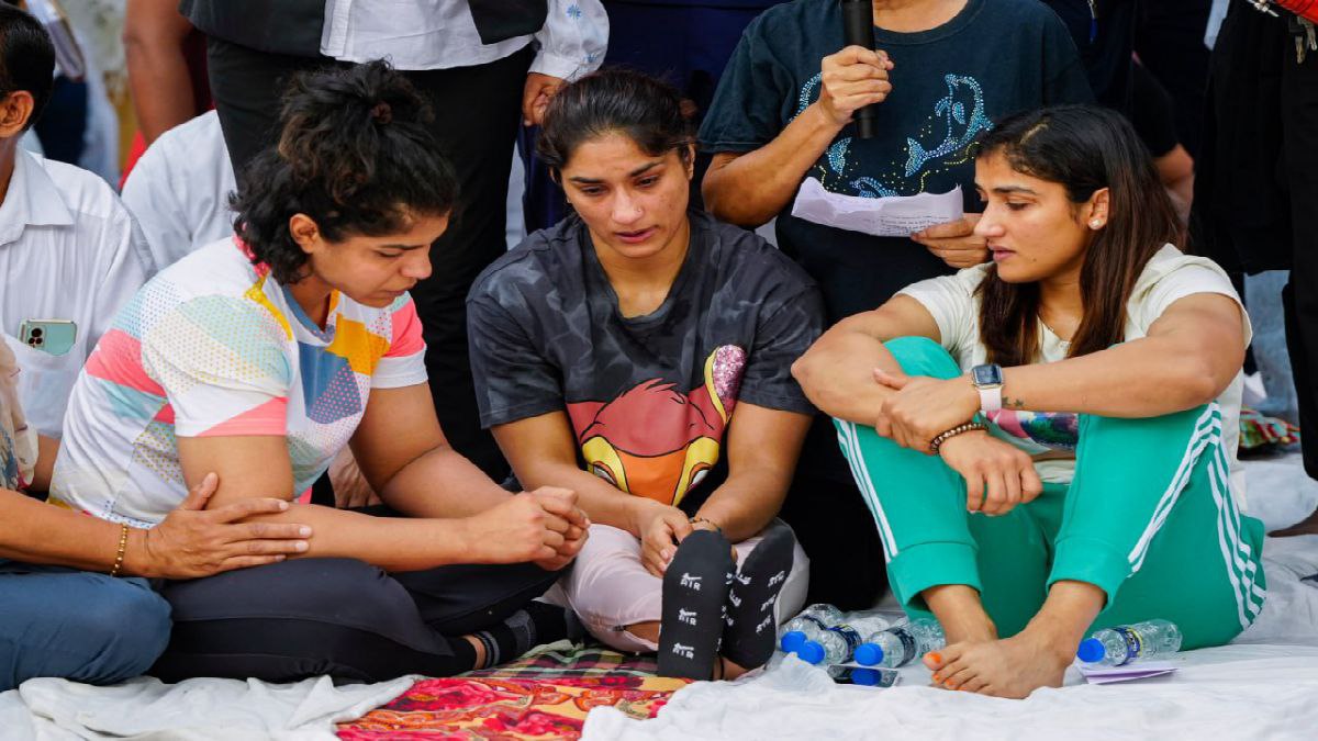 কুস্তিগীরদের ধরনা