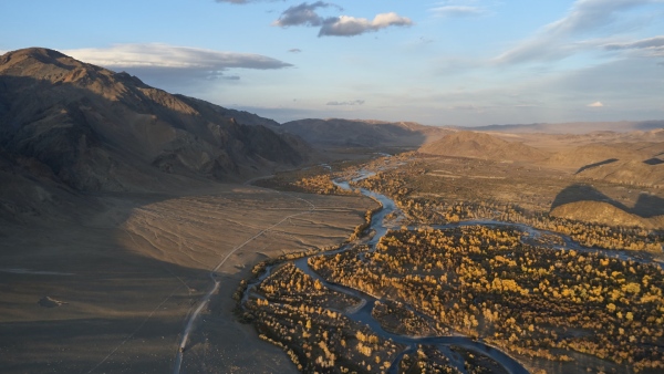 World drying up river