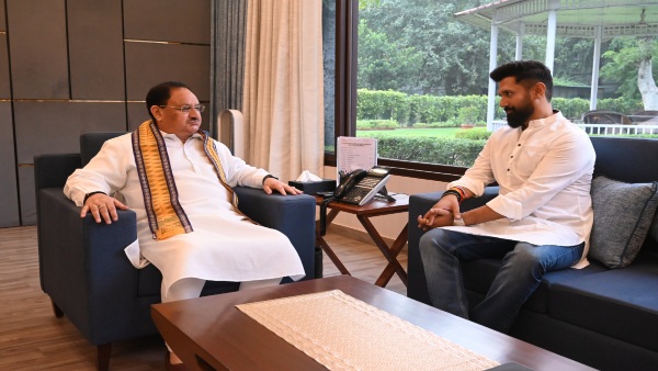 এনডিএতে চিরাগের যোগদান, স্বাগত নাড্ডার
