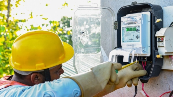Red Light In Electricity Meter