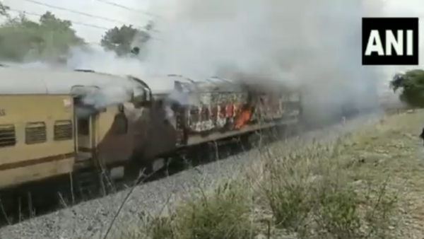 fire in falaknuma express fire in falaknuma express