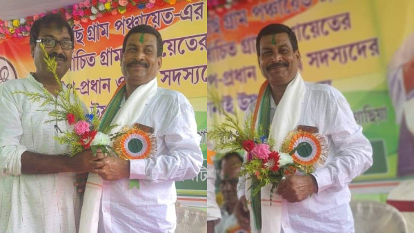 TMC Felicitates Police: পঞ্চায়েতে দলের জয়ীদের সঙ্গে তৃণমূলের সংবর্ধনা পুলিশকে!