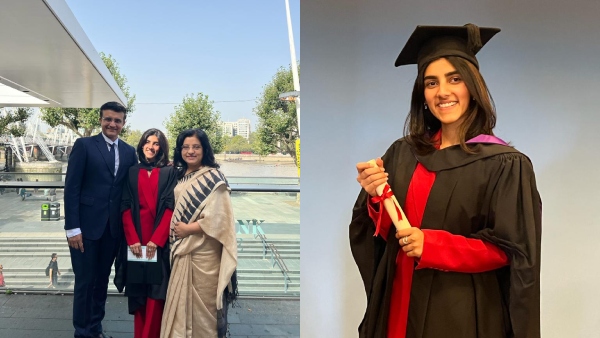 Sana Ganguly: সানা অর্থনীতিতে স্নাতক, সমাবর্তনে হাজির সৌরভ-ডোনা