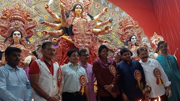 ICC CWC 2023: পুজোর থিমে ইডেন, বিশ্বরূপের ভাবনায় তারকাখচিত উদ্বোধন