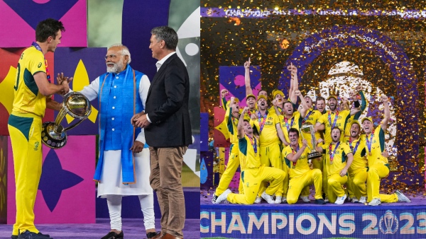 ICC CWC 2023 Final: বিশ্বকাপ কামিন্সের হাতে তুলে দিলেন নরেন্দ্র মোদী
