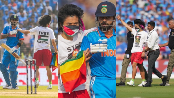 Ind vs Aus In CWC Final: বিরাট কোহলিকে মাঠে ঢুকে আলিঙ্গনের চেষ্টা! Ind vs Aus In CWC Final: বিরাট কোহলিকে মাঠে ঢুকে আলিঙ্গনের চেষ্টা!