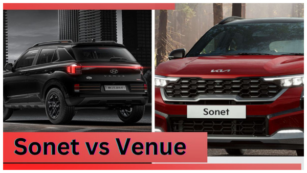 Kia Sonet vs Hyundai Venue Kia Sonet vs Hyundai Venue