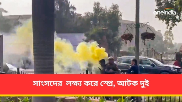 Parliament Security Breach: সাংসদের লক্ষ্য করে স্প্রে, আটক দুই 