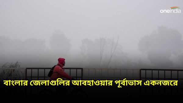 বাংলার জেলাগুলির আবহাওয়ার পূর্বাভাস একনজরে