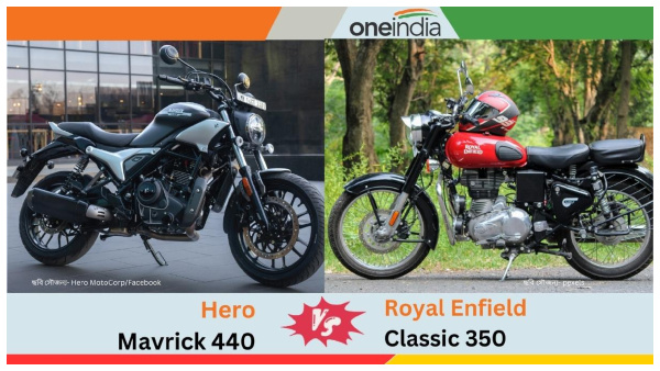 Hero Mavrick 440 vs Royal Enfield Classic 350 Hero Mavrick 440 vs Royal Enfield Classic 350