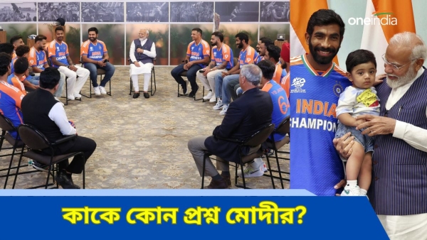 Modi Met Indian Team Modi Met Indian Team