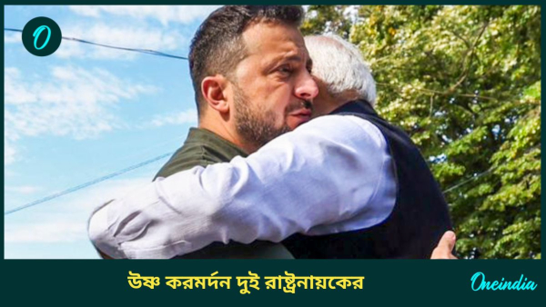 Volodymyr Zelensky and Narendra Modi