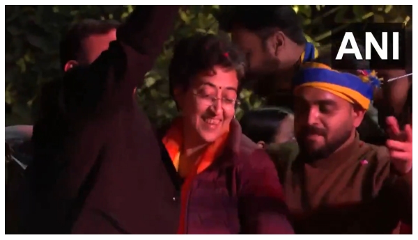 Delhi Election Atishi Road Show