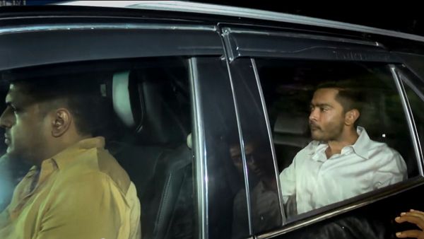 Abhishek Banerjee leaving ED office after marathon interrogation