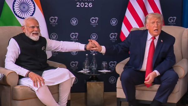 Narendra Modi and Donald Trump at G7
