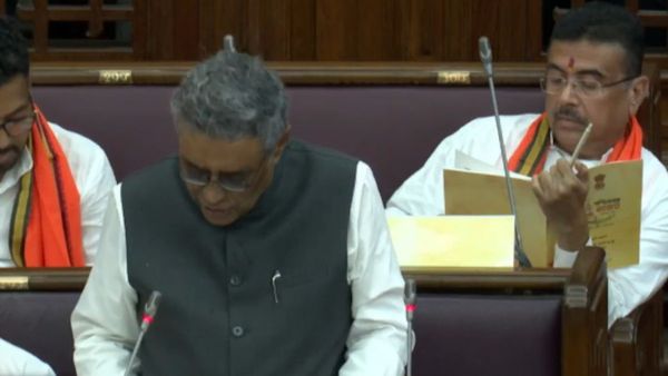 West Bengal CM Suvendu Adhikari announcing first state budget