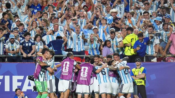 Lionel Messi celebrating Argentina s 2026 World Cup semi-final victory Lionel Messi celebrating Argentina s 2026 World Cup semi-final victory