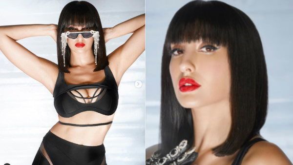 नोरा फतेही ने ब्लैक ड्रेस में दिखाया हॉट अंदाज, लैंगिग्स पर अटकी फैंस की निगाहें, तस्वीरें