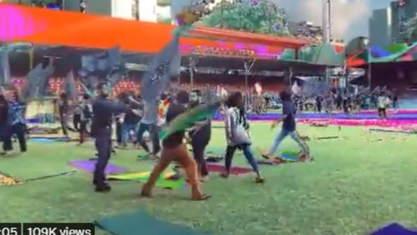 मालदीव: योग दिवस पर आयोजित कार्यक्रम में घुसे उपद्रवी, तोड़फोड़ और हंगामा