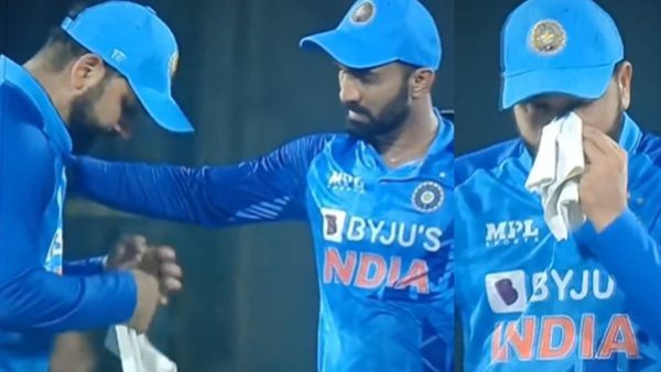 नाक से बहता रहा खून, फिर भी मैदान पर डटे रहे Rohit Sharma.. सोशल मीडिया पर वीडियो वायरल