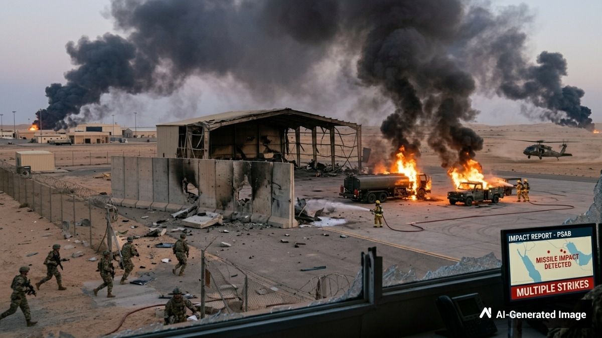 US Iran War: ईरान ने सऊदी के अमेरिकी मिलिट्री बेस पर दागी मिसाइल, 10 सैनिक हताहत! कितना हुआ नुकसान?