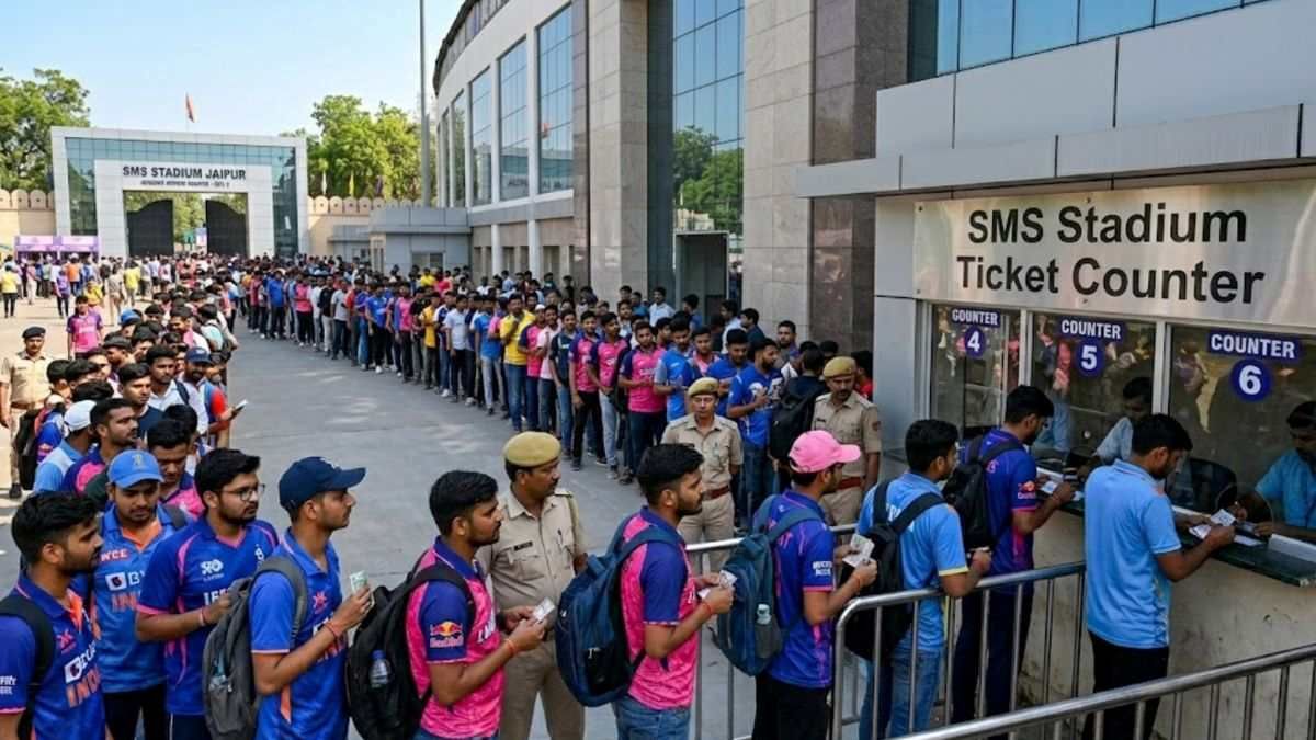 IPL 2026: जयपुर में मिलने लगे काउंटर टिकट, किन गेट्स पर जाकर ले सकते हैं राजस्थान रॉयल्स के टिकट