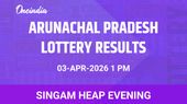 Arunachal Pradesh Singam Heap Evening Winners 3 April Friday