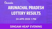 Singam Heap Evening Winners 24 Apr: Arunachal Pradesh Friday Draw Results