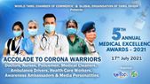 கொரோனா முன்கள பணியாளர்களுக்கு சிறந்த மருத்துவ விருது...உலகத் தமிழ் வம்சாவளி அமைப்பு கவுரவிப்பு 
