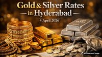 Latest Gold Silver Rate In Hyderabad, 4 April 2026: Fresh 18K, 22K, 24K Gold and Silver Prices