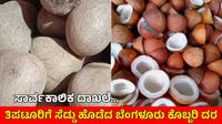 Copra: ಗಗನಕ್ಕೇರಿದ ಬೆಂಗಳೂರು ಕೊಬ್ಬರಿ ಬೆಲೆ, ಕ್ವಿಂಟಾಲ್ಗೆ 43,000 ರೂ; ಇಂದಿನ ಮಾರುಕಟ್ಟೆ ದರಪಟ್ಟಿ Copra: ಗಗನಕ್ಕೇರಿದ ಬೆಂಗಳೂರು ಕೊಬ್ಬರಿ ಬೆಲೆ, ಕ್ವಿಂಟಾಲ್ಗೆ 43,000 ರೂ; ಇಂದಿನ ಮಾರುಕಟ್ಟೆ ದರಪಟ್ಟಿ