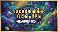 സാമ്പത്തിക വാരഫലം: വീടിനോ വാഹനങ്ങൾക്കോ കേട് വരാൻ സാധ്യത, പണമിടപാടുകളില്&zwj; നഷ്ടമുണ്ടായേക്കാം