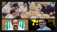 മുഖ്യമന്ത്രി ഉച്ചഭക്ഷണം കഴിച്ചതിൽ ആര് വിമർശനം ഉന്നയിച്ചു? ആ കൗശലം കയ്യിൽ വെച്ചാൽ മതിയെന്ന് രാജേഷ്